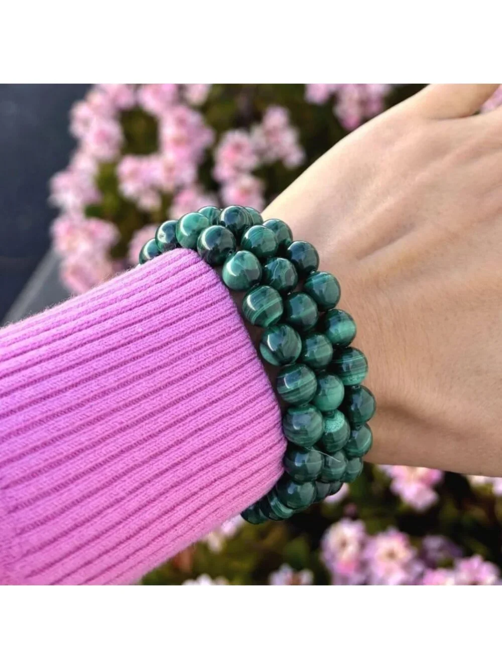 Natural Stretch Gemstone Bracelet 8mm Beads, Healing Crystal Chakra Jewelry